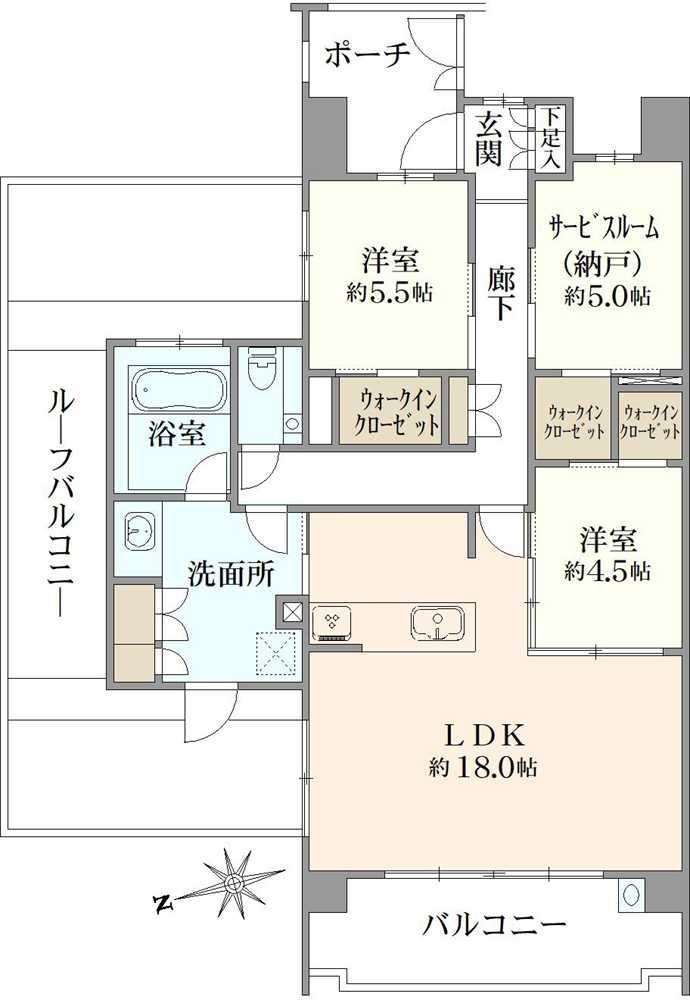 クリオ葛西シーズンテラス 間取り図画像