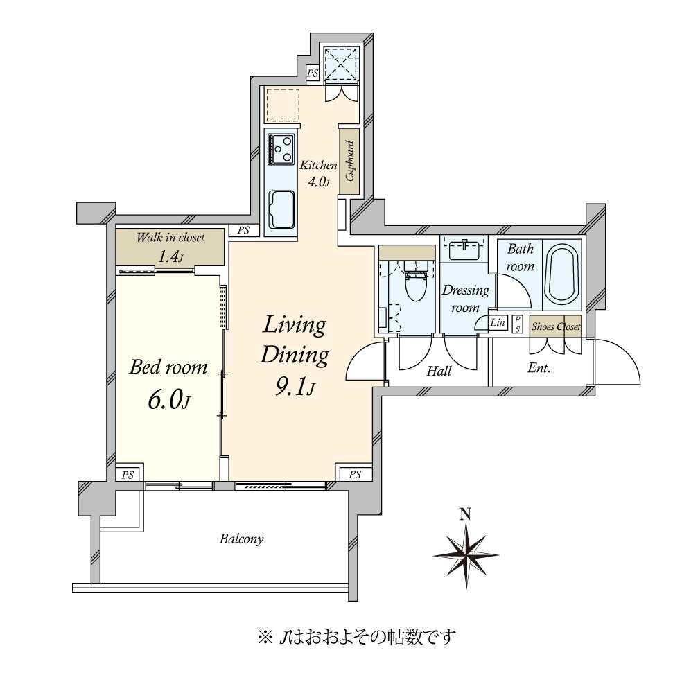 広尾ガーデンフォレストD棟 間取り図画像