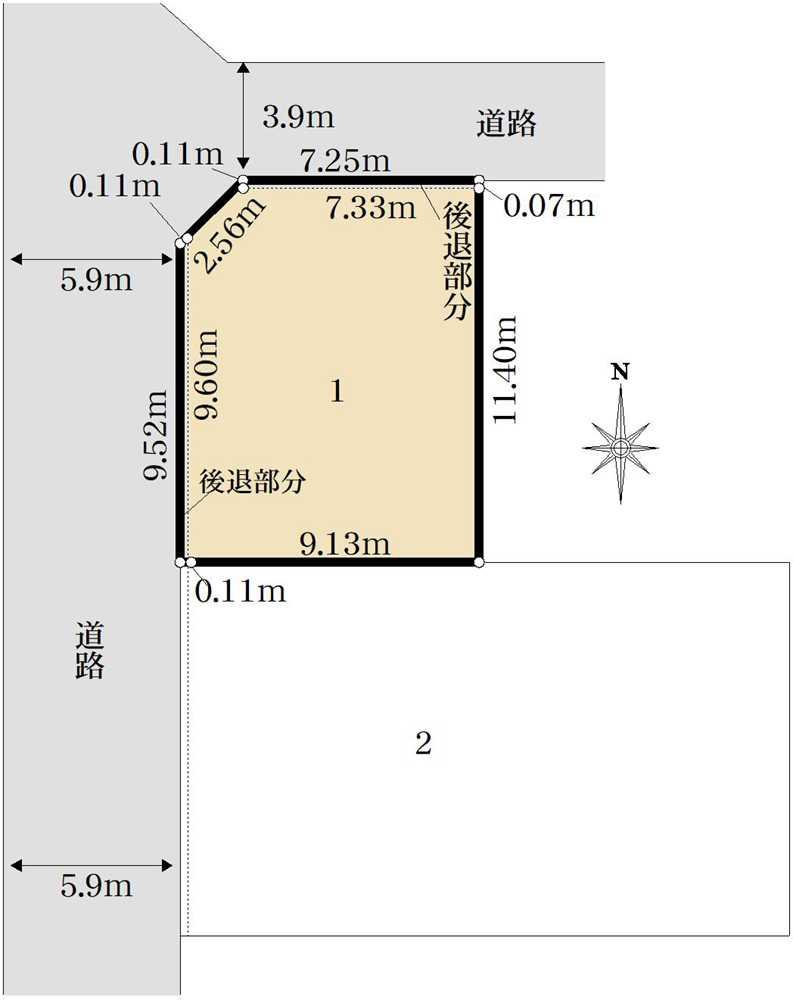 板橋区常盤台二丁目　土地(1) 区画図