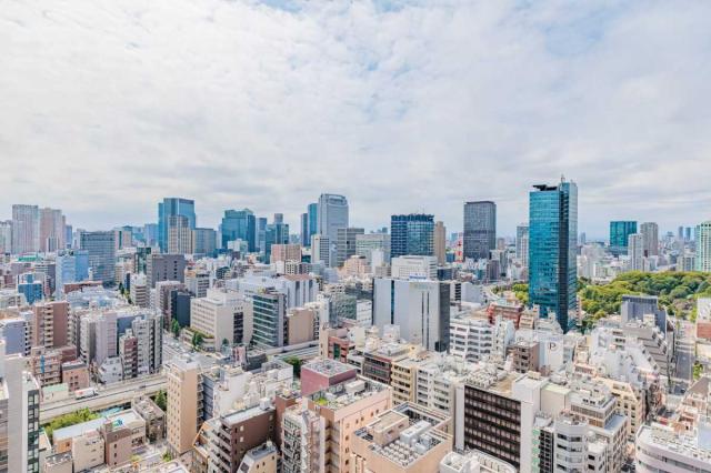 眺望：バルコニーから