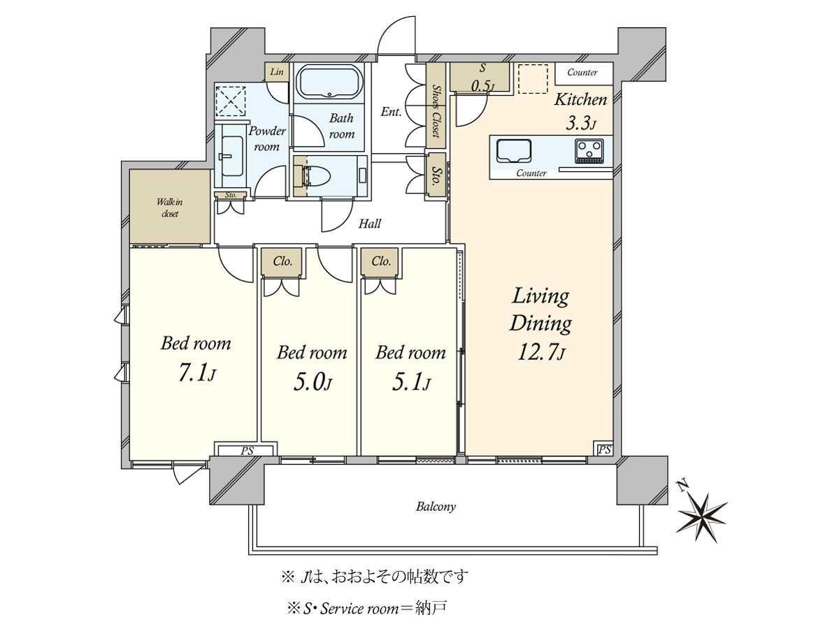 シティタワー新宿 間取り図画像