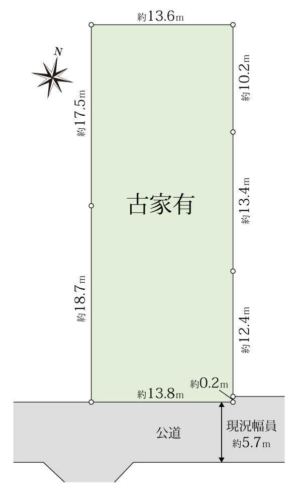 練馬区大泉学園町7丁目　土地 区画図