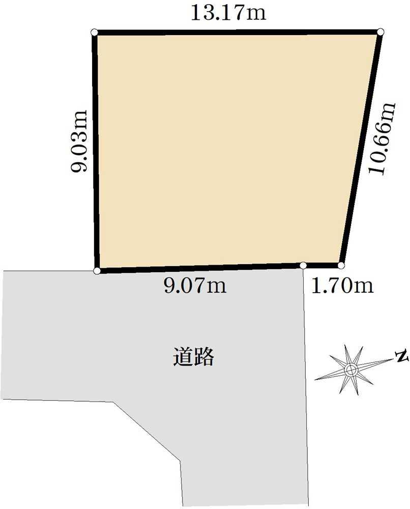 東大和市狭山2丁目　土地 区画図