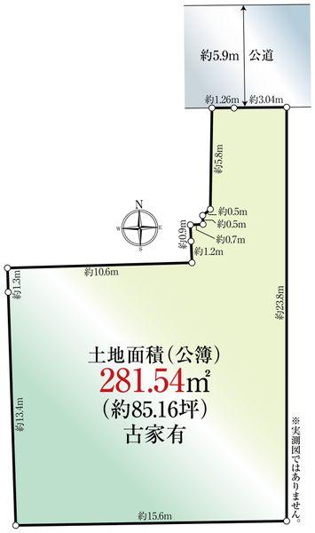 東京都世田谷区弦巻１丁目 区画図