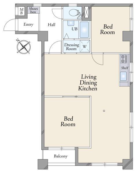宏和マンション 間取り図画像