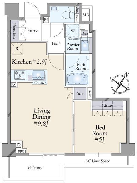 グランスイート三軒茶屋レジデンス 間取り図画像