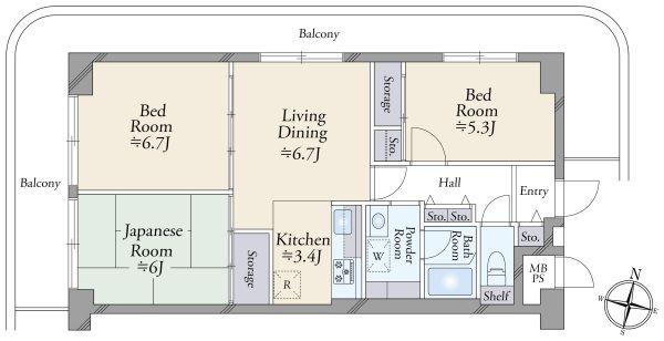 ニューライフマンション木場 間取り図画像