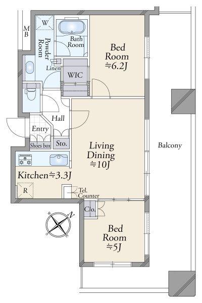 シティタワー池袋 間取り図画像