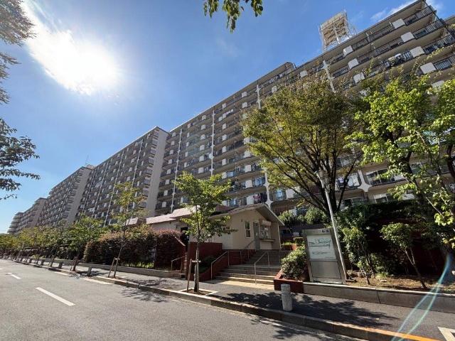 エントランス前は桜の木が並び、桜のトンネルが出来ます。ピンク色の絨毯を通って外出、帰宅頂けます。