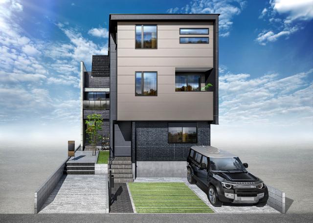 手前がA棟、奥がB棟