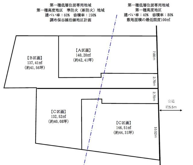 三鷹市上連雀土地Ｂ区画 土地画像