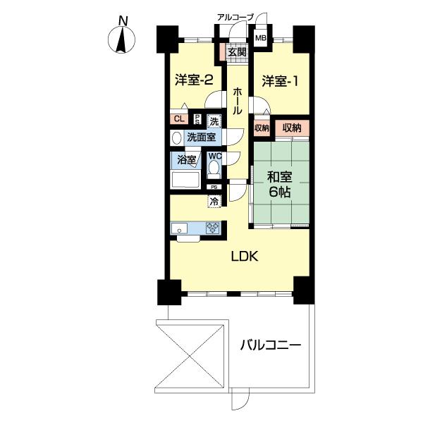 ライオンズガーデン稲毛園生町（0213） 間取り図画像