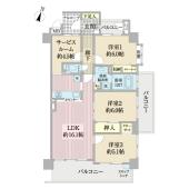 専有面積81.74㎡・4階部分角部屋につき陽当たり良好