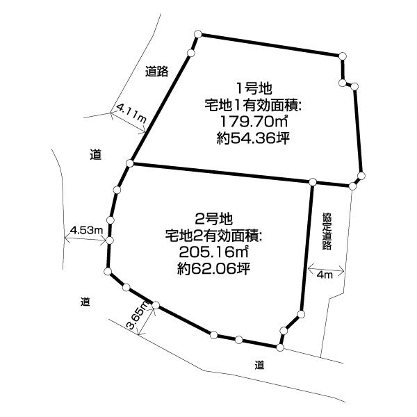 我孫子市寿一丁目土地【2号地】 区画図