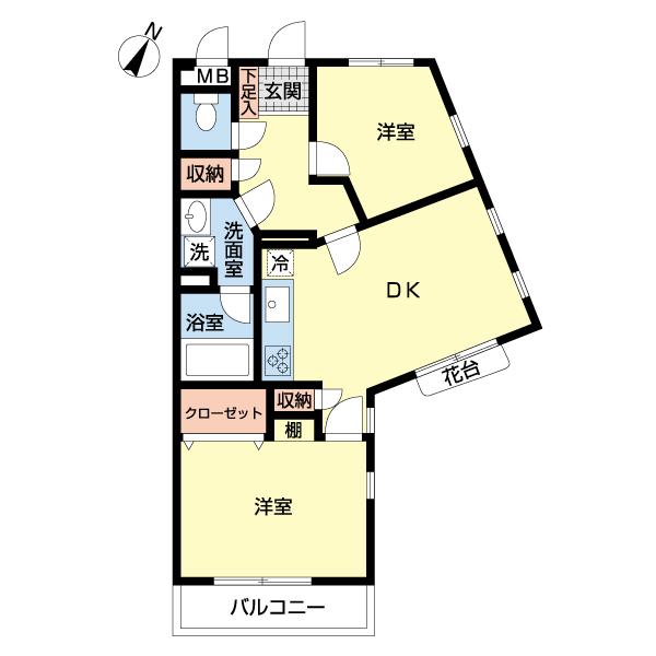 クリオ上大岡Ⅱ　２番館 間取り図画像