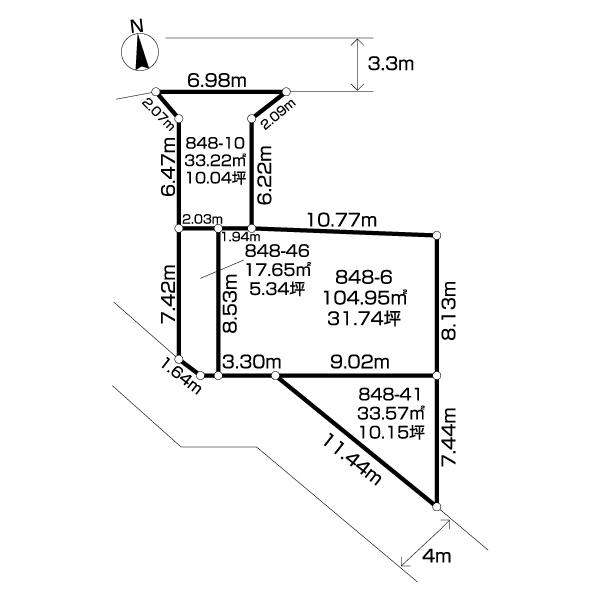 南・北両面道路