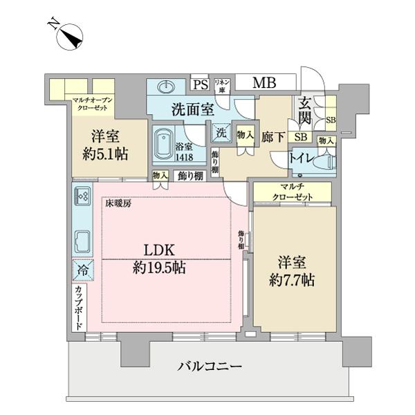 クロスエアタワー（2716） 間取り図画像
