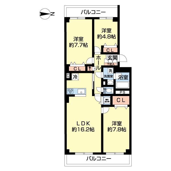ライオンズマンション市川第３ 間取り図画像