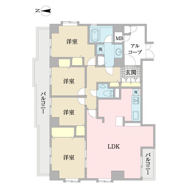 ライオンズステーションプラザ大島 間取り図画像