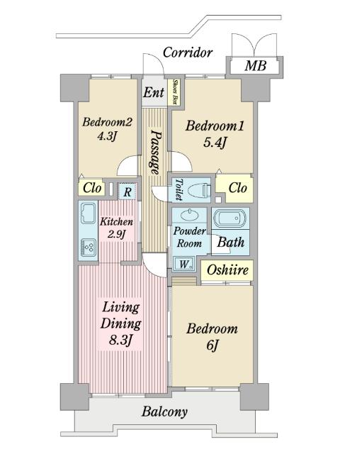 アドリーム南行徳 間取り図画像