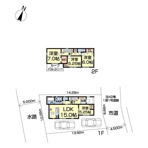 我孫子市並木９丁目２４−１期　１号棟 間取り図画像