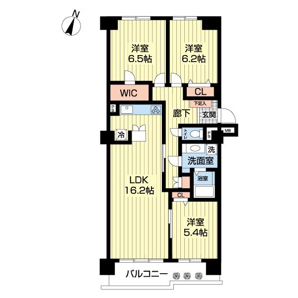 京成サンコーポ稲毛壱号棟（1004） 間取り図画像