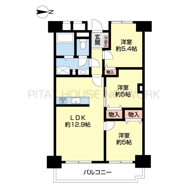 小松川パークマンション弐号館　最上階　2SLDK