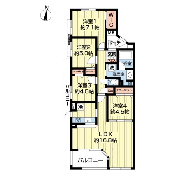 アールヴェール荻窪北（0101） 間取り図画像