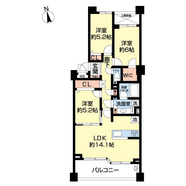 ラヴィドール府中武蔵野台 間取り図画像