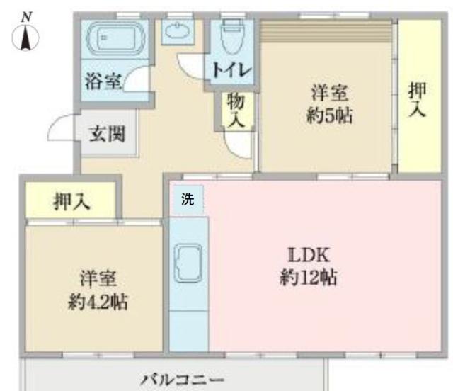 高幡台住宅14号棟 間取り図画像