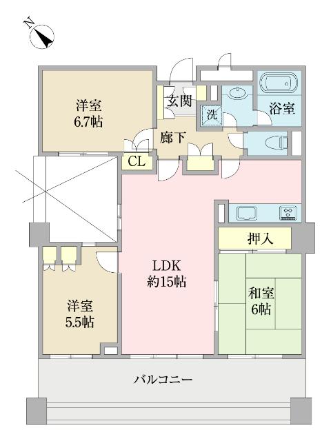 グランドメゾン上永谷 間取り図画像