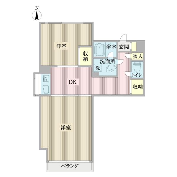 小金井ヘルス・ケア・マンション 間取り図画像