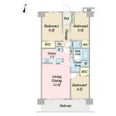 ※リビング横はウォールドアとなります