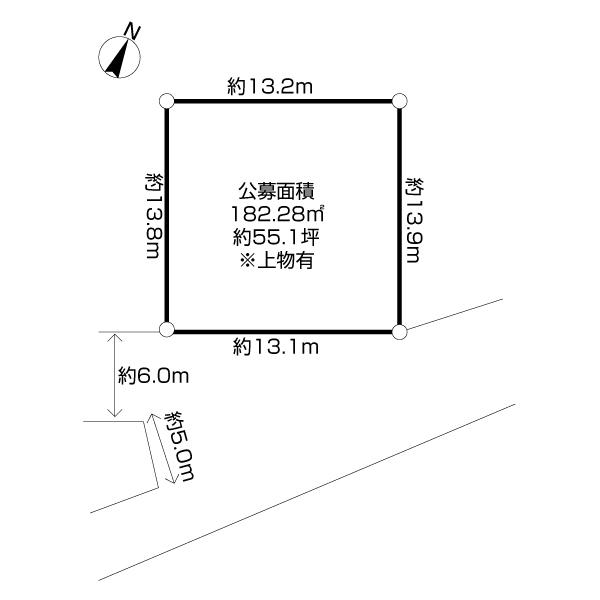 陽当たり良好！前面道路の広い敷地です