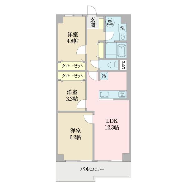 ネオコーポ八王子 間取り図画像