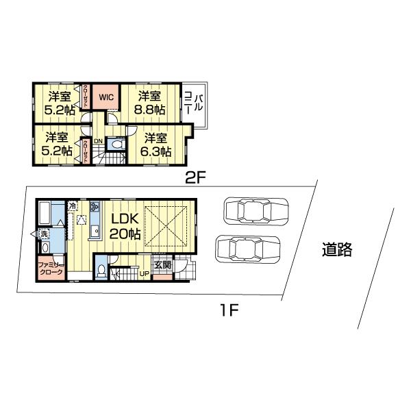 我孫子市寿４期　１号棟 間取り図画像