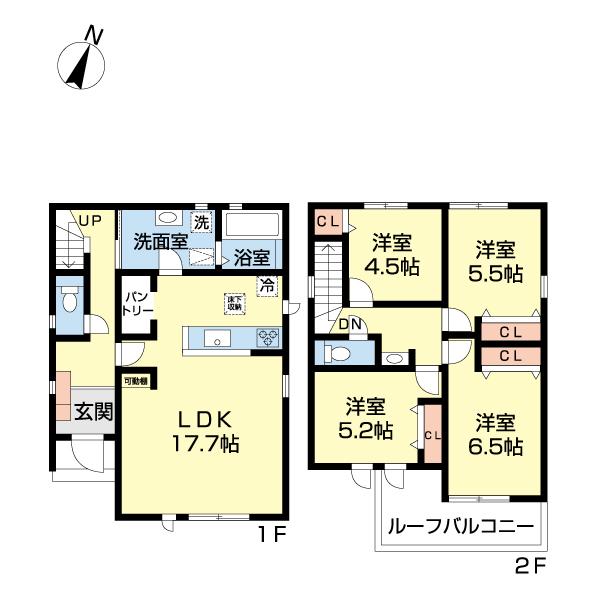 我孫子青山　３号棟 間取り図画像