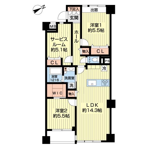東急ドエル・アルス小岩（0203） 間取り図画像