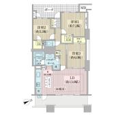 【間取り図】専有面積82.09㎡＋WIC×2＋専用トランクルーム＋ポーチ