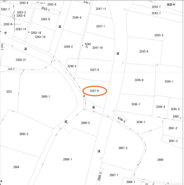 多古町建物付土地 区画図