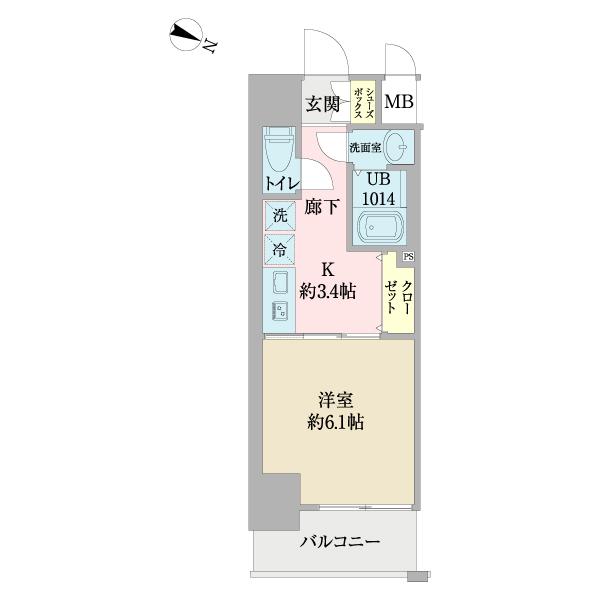 セオリー神戸アネシア 間取り図画像
