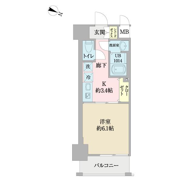 セオリー神戸アネシア 間取り図画像