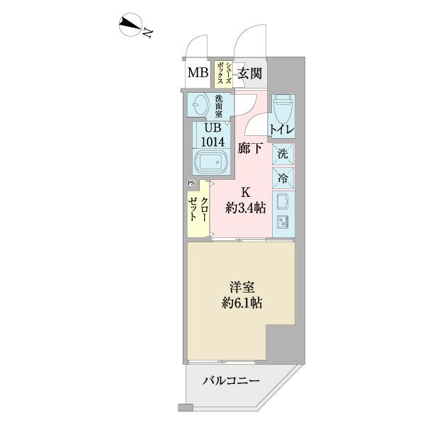 セオリー神戸アネシア 間取り図画像