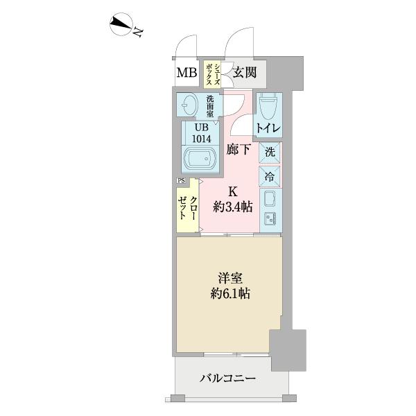 セオリー神戸アネシア 間取り図画像