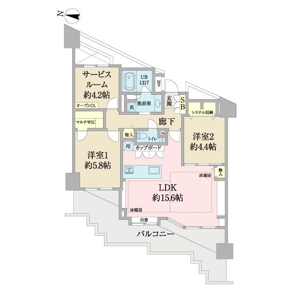 ディアナコート二子玉川園（0604） 間取り図画像