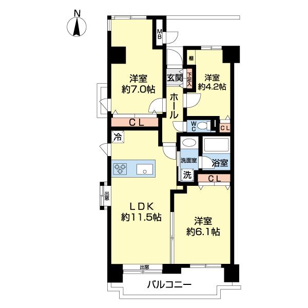 菊川パーク・ホームズ（0305） 間取り図画像