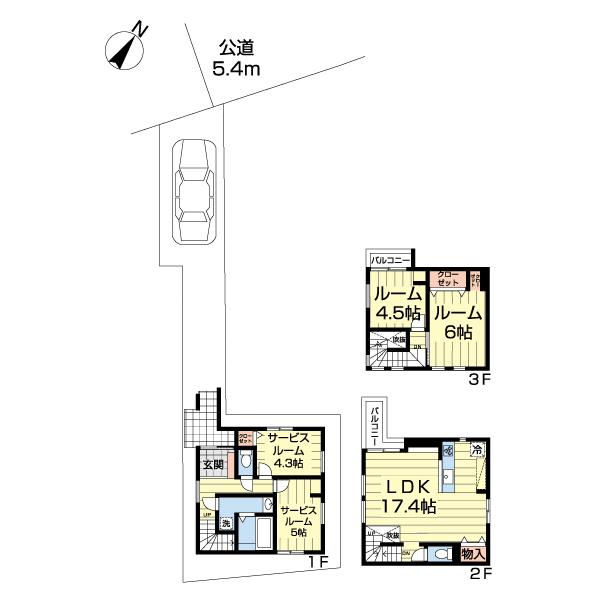 浦安市堀江１２３ＮＯ，２ 間取り図画像