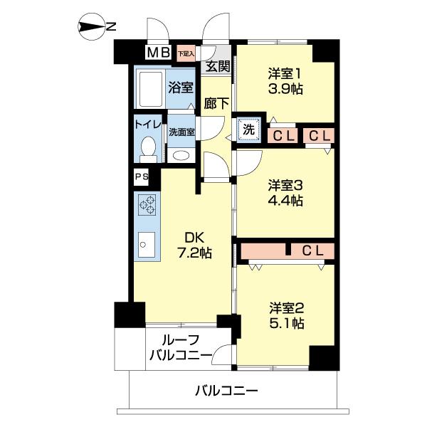 シティライブ武蔵小金井（0605） 間取り図画像