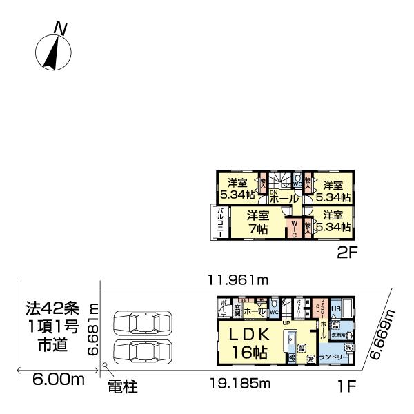 八潮市八潮７丁目　３号棟 間取り図画像