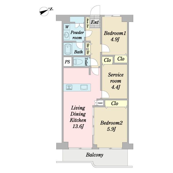 ハイラーク船堀（0124） 間取り図画像